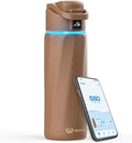 Boost Smart Water Bottle that Reminds You to Drink, 24oz BPA-Free Stainless Steel Vacuum Insulated Bottle, Wide Mouth Water Tracker Bottle with APP, Ideal Gift for Christmas, Thanksgiving Day