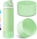 2PCS Glitter Silicone Boot for Owala Water Bottle, Anti-Slip Protective Sleeve for Owala Twist,FreeSip and Flip Stainless Steel Water Bottle, BPA-Free, Dishwasher Safe, Accessories