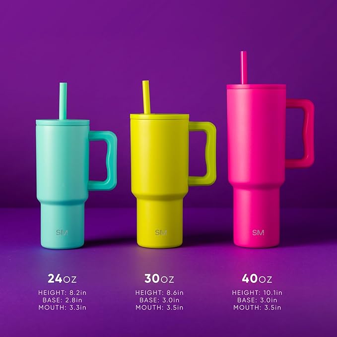 Simple Modern Harry Potter Kids 24 oz Tumbler with Handle and Silicone Straw Lid | Spill Proof and Leak Resistant | Reusable Stainless Steel Bottle | Gift Boys Girls | Trek Collection | Magical Mashup