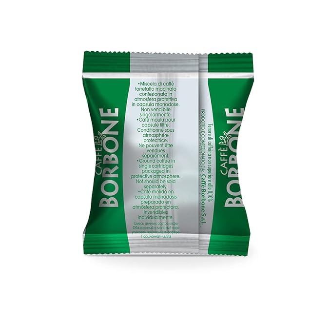 Caffè Borbone Decaffeinated Nespresso Compatible Espresso Coffee Pods, 100 Count Espresso Pods