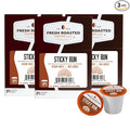 Fresh Roasted Coffee, Sticky Bun, Flavored Coffee Pods, 72 Count