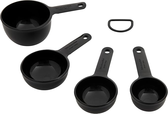 KitchenAid Universal Measuring Cup Set, 4-Piece, Black