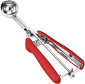 18/8 Stainless Steel Cookie Scoop, Cookie Scoops for Baking, 0.8Tbsp/2.5tsp/12.5ml/0.5oz Cookie Dough Scoop, Ice Cream Scooper with Trigger Release, Cookie Scooper for Baking(Red)