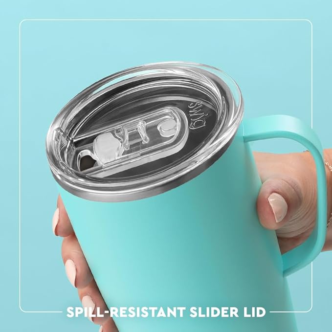 Swig Life 22oz Travel Mug, Insulated Tumbler with Handle and Lid, Cup Holder Friendly, Dishwasher Safe, Stainless Steel, Travel Coffee Cup, Insulated Mug with Lid (Boho Desert)