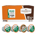 Fresh Roasted Coffee, Organic Mold & Mycotoxin 3rd Party Tested Variety Pack | USDA Organic, Kosher | K-Cup Compatible, 96 Pods