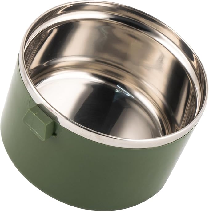 SANQIAHOME 4 Tier Stackable Stainless Steel Lunch Box Sealed(green, 4 layers) with spoon and fork