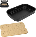 Grill Plate & Air Fryer Liners for Ninja FG551 Foodi Smart XL 6-in-1 Indoor Grill, Disposable Perforated Paper & Non-Stick Air Frying Griddle Pan for Ninja Air Fryer Accessories,14.2'' x 9.9''