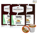 Fresh Roasted Coffee, Tiramisu, Flavored Coffee Pods, 72 Count
