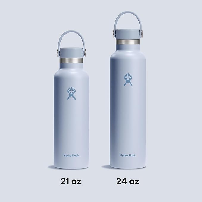 Hydro Flask Water Bottle - Insulated Stainless Steel - Non Spill, Leakproof in 21 Oz Surf Blue