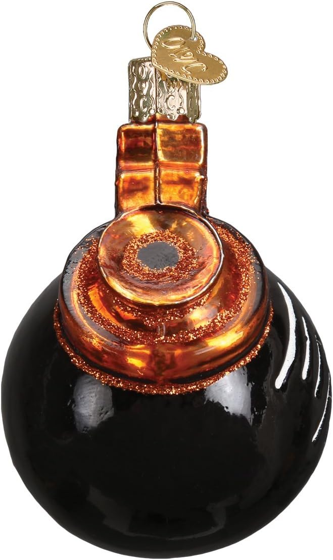 Old World Christmas Coffee Pot Glass Blown Ornament for Christmas Tree, Handcrafted Holiday Decoration, Coffee Collection
