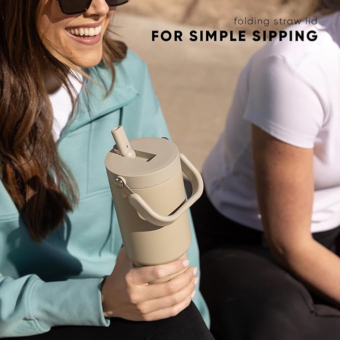 Simple Modern Trek Pivot | 30oz Flip Straw Tumbler with Handle | Water Bottle & Boot | Interchangeable Straw & Chug Lids | Insulated Stainless Steel Jug | Gym Sports Outdoors | Honolulu