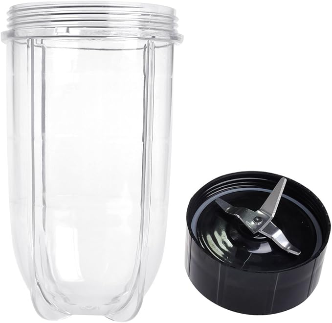 Replacement Cross Blade + 16oz Cup Set for Magic Bullet, Replacement Parts compatible with 250 W Magic Bullet MB1001 Blender