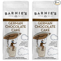 BARNIE'S COFFEE TEA CO. German Chocolate Cake Ground Coffee with Decadent Coconut, Chocolate and Hazelnut Cake Flavor, Medium Roasted Arabica Coffee Beans, 12 oz Bag (Pack of 2) (54105)