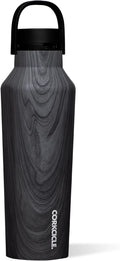 Corkcicle Sport Canteen - Keeps Drinks Cold 25 Hours - Stainless Steel Water Bottle - Triple-Insulated - Spill-Proof - Summer Drinkware Gift - Keeps Drinks Ice Cold - 20 oz - Burnt Wood