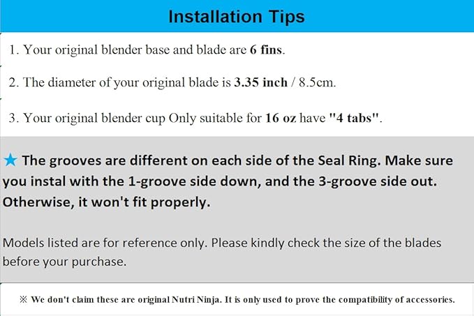 3 Pack Rubber Gaskets Replacement Seal White O-Ring for Ninja Pro Blender Replacement for Ninja BL660 1100w BL770 1500w BL663 BL740 BL773CO BL780 BL780CO (3.22 inch Gaskets)