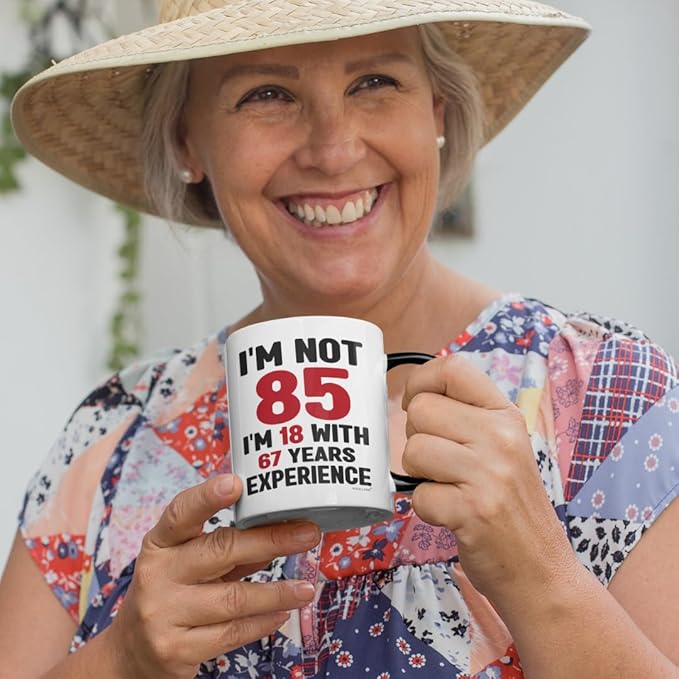 85th Birthday Gifts For Men, Women - Funny Mugs & Cups Ideas For Grandma, Presents For 85-year-old Man, Woman, Dad, Mom, 1940 Birthday Present For Grandma & Grandpa, Happy 85th Bday Decorations Gift