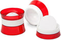 Zoku Set of 2 Silicone Ice Sphere Molds, Stackable 2.5-Inch Ice Ball Maker, Keep Drinks Colder Longer with Less Dilution, Leak-free, Easy-Release, Red