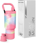 Simple Modern Trek Pivot | 30oz Flip Straw Tumbler with Handle | Water Bottle & Boot | Interchangeable Straw & Chug Lids | Insulated Stainless Steel Jug | Gym Sports Outdoors | Kaleidoscope