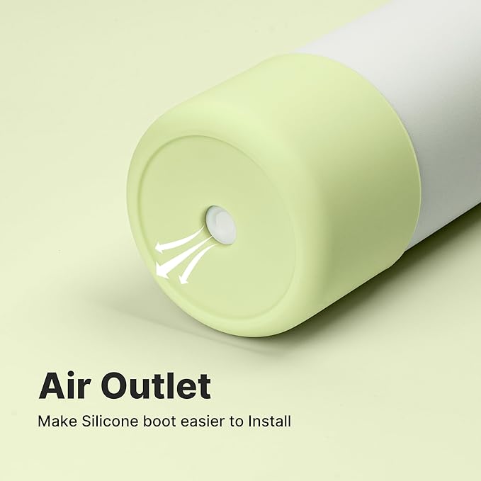 Silicone Water Bottle Boot for Owala 14/16oz, Anti-Slip Protective Sleeve Bottom Bumper Protector for Owala Kids 12 oz Tumbler, Flip 14 oz and FreeSip 16 oz Water Bottle (Green)