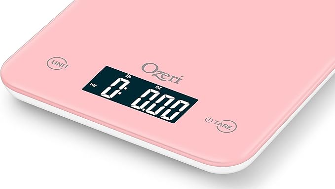 Ozeri Touch Professional Digital Kitchen Scale (12 lbs Edition) in Tempered Glass
