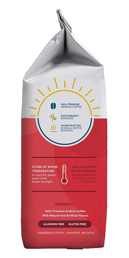 Cameron's Coffee Roasted Ground Coffee Bag, Flavored, French Vanilla, 12 Ounce (Packaging may vary)