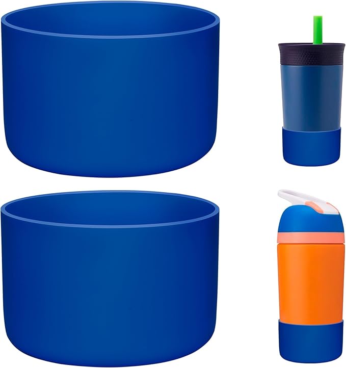 2 Pack Silicone Boot | Compatible with Hydro Flask, Owala, Yeti, Stanley & More | Fits 2.75-2.85" Bottom Bottles/Tumblers (12-40oz) | Anti-Slip | BPA-Free | Scratch & Noise Resistant