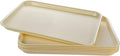 Rectangular Plastic Serving Trays,Fast Food Serving Cafeteria Trays,17"X13",Set of 6(Beige)