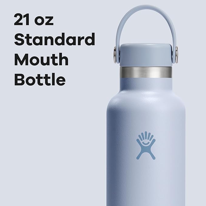 Hydro Flask Water Bottle - Insulated Stainless Steel - Non Spill, Leakproof in 21 Oz Surf Blue