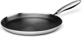 Innerwell Stainless Steel Crepe Pan - 10 Inch Nonstick Crepe Pan, Stainless Steel Honeycomb Coating Pancake Pan, Non Stick Flat Skillet Tawa Dosa Tortilla Griddle Pan, Induction Compatible, PFOA Free
