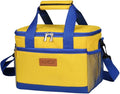 iknoe Insulated Lunch Bag, Foldable 8.5L Cooler Bag for Men & Women, Leakproof Thermal Design, Great for Office, Picnic, Travel, Lunch Box, Yellow