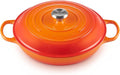 Le Creuset Enameled Cast Iron Signature Braiser, 3.5 qt., Flame