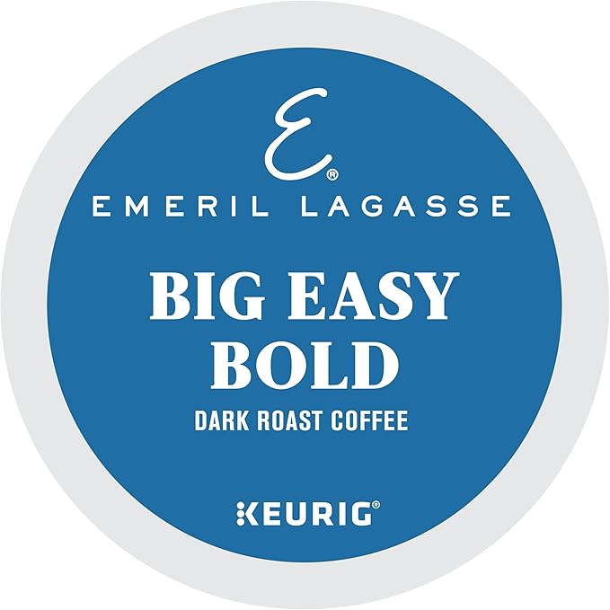 Emeril, Big Easy Bold Coffee, Single-Serve Keurig K-Cup Pods, Dark Roast, 48 Count (2 Boxes of 24 Pods)