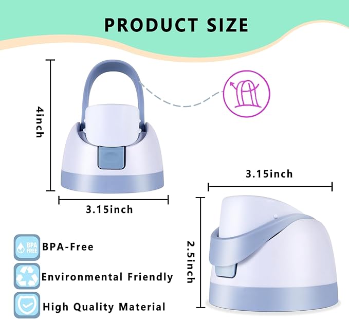 Replacement Lid for Owala Freesip Water Bottle, Compatible with Owala Lid and Cap, Premium Accessories for 16oz 24oz 32oz 40oz Bottles,Leak-Proof,BPA-Free
