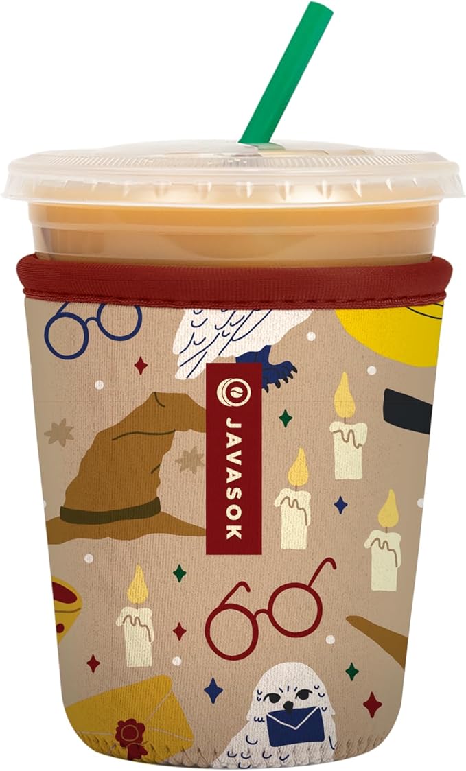 Sok It JavaSok Iced Coffee & Cold Soda Insulated Neoprene Cup Sleeve (Horcrux, Small: 16-20oz)