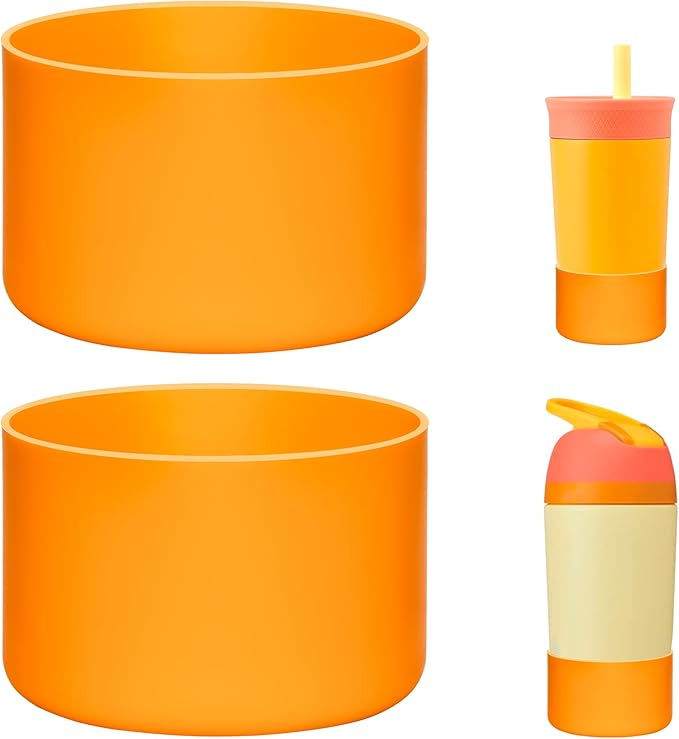 2 Pack Silicone Boot | Compatible with Hydro Flask, Owala, Yeti, Stanley & More | Fits 2.75-2.85" Bottom Bottles/Tumblers (12-40oz) | Anti-Slip | BPA-Free | Scratch & Noise Resistant