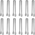 Serving Tongs Kitchen Tongs,Buffet Tongs, Stainless Steel Food Tong Serving Tong,small tongs12 Pack (5 Inch(12 pack))