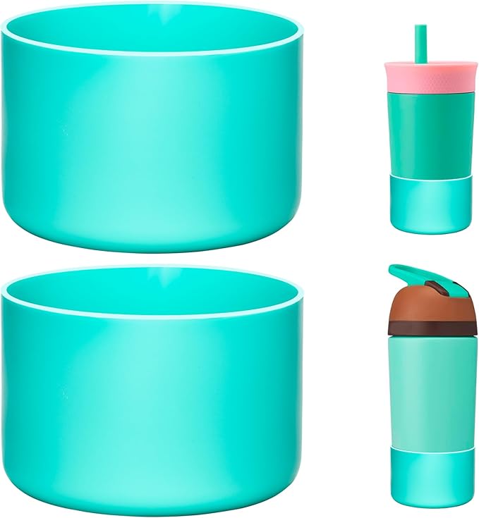 2 Pack Silicone Boot | Compatible with Hydro Flask, Owala, Yeti, Stanley & More | Fits 2.75-2.85" Bottom Bottles/Tumblers (12-40oz) | Anti-Slip | BPA-Free | Scratch & Noise Resistant