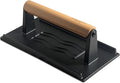 Cast Iron Smash Burger Press,Grill Bacon Meat Press Tool,Perfect for Blackstone, Camp Chef, Weber Grills & Indoor Griddles – BBQ & Cookout Must-Have (Rectangle -Grooved)