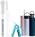 Palksky Water Bottle Cleaner Brush Kit for Hydroflask, Wide Straw Lid Brushes and Long Handle Scrubbing Bottles Brush for Hydro Flask 16/24/32/40 oz Cups