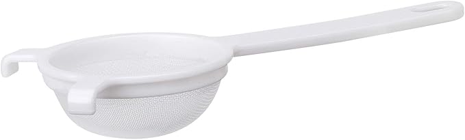 HIC Kitchen Double-Ear Fine Mesh Strainer, BPA-Free, 3-Inch, For Sifting Baking Ingredients, Straining, And Draining Soups And Sauces