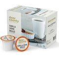 Door County Coffee - Vanilla Creme Brulee - Vanilla and Cream Flavored Ground Coffee - Medium Roast - Single Serve Cups – 10 Count