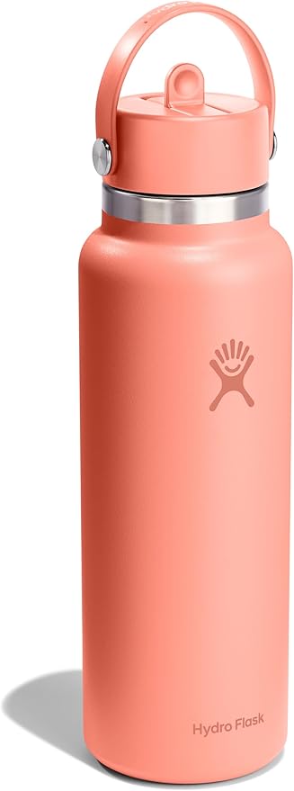 Hydro Flask 40 Oz Wide Mouth Flex Straw Cap Sunglow