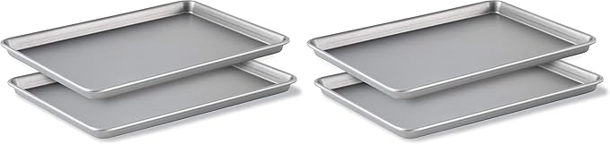 Calphalon Premium Nonstick Baking Pans Set of 2, 12 x 17 inch, Silverware, Heavy Gauge Steel Core (Pack of 2)
