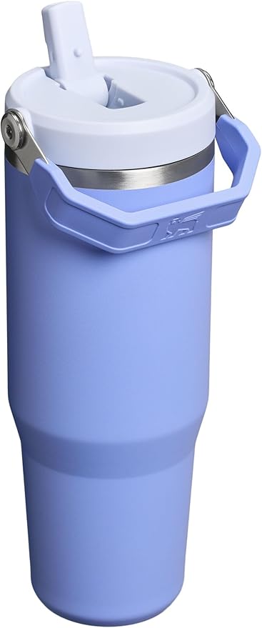 STANLEY IceFlow 2.0 Flip Straw Tumbler with Handle 30 oz | Twist On Lid and Flip Up Straw | Leak Resistant Water Bottle | Insulated Stainless Steel | BPA-Free | Hydrangea