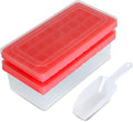 Food-grade Silicone Ice Cube Tray with Lid and Storage Bin for Freezer, Easy-Release 2 * 36 Small Nugget Ice Trays 1 ice Bucket & Scoop, Flexible Ice Cube Molds with Ice Container