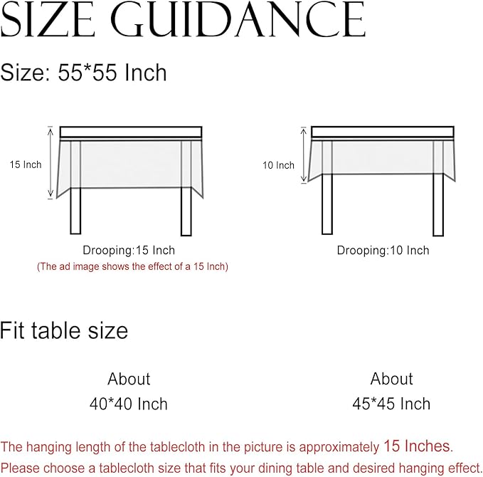 ISAENNE Designer Linen Floral Small Square Tablecloth,Pale Yellow Farmhouse Indoor Table Cloth,Durable Decor Tablecloths for Dining Kitchen Thanksgiving Christmas,55"*55"-Chamonix A
