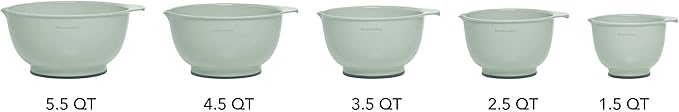 KitchenAid Classic Mixing Bowls, Set of 5, Pistachio