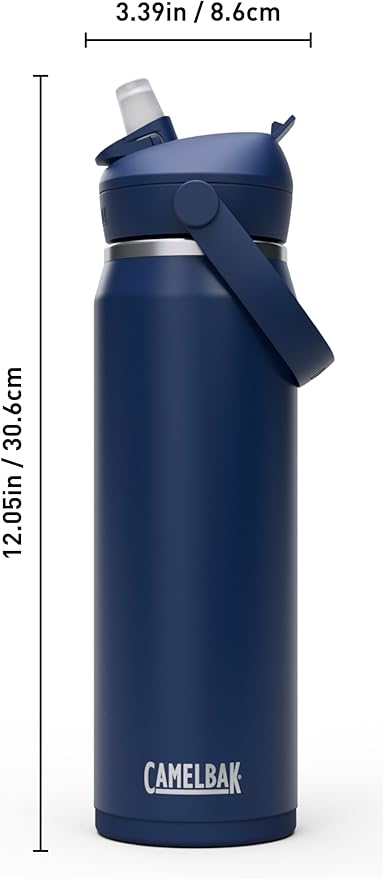 CamelBak Thrive Flip Straw Insulated Stainless Steel Water Bottle Navy, 25oz