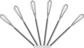 7.2 inch Mini Wire Whisk 6 Pack - Stainless Steel