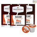 Fresh Roasted Coffee, Hazelnut, Flavored Coffee Pods, 72 Count